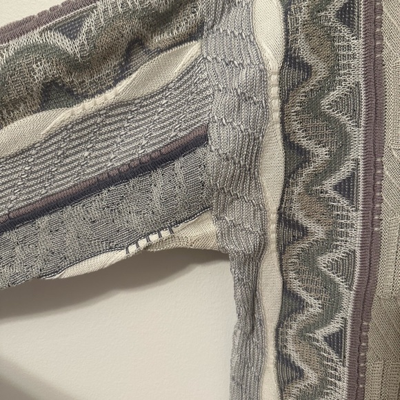 St. croix 3D cardigan vintage 90s coogi style size L - Picture 2 of 5